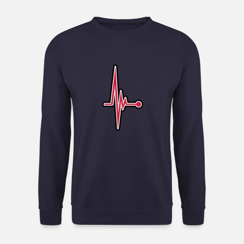 Heartbeat - Unisex Pullover - Navy