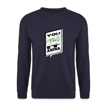 Natation drôle Citation de vélo génial - Sweat-shirt Unisexe - marine - Devant - Alina (178cm) & Michal (187cm)