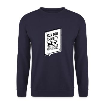 Celestial Gift Earth Astronomy Stuff Couleurs Citation - Sweat-shirt Unisexe - marine - Devant - Alina (178cm) & Michal (187cm)