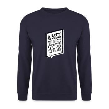 sayings animal a time better jokes present idea - Unisex Sweatshirt - navy - Front - Alina (178cm) & Michal (187cm)