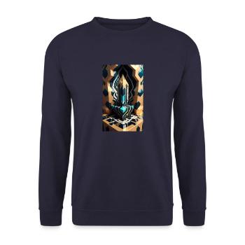 Blocs enchantés - Sweat-shirt Unisexe - marine - Devant - Alina (178cm) & Michal (187cm)