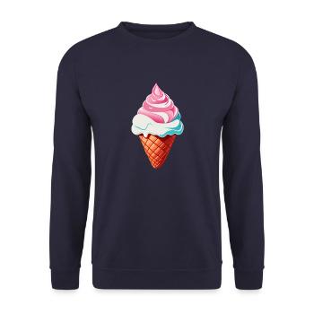 Icecream - Unisex Pullover - Navy - Vorne - Alina (178cm) & Michal (187cm)