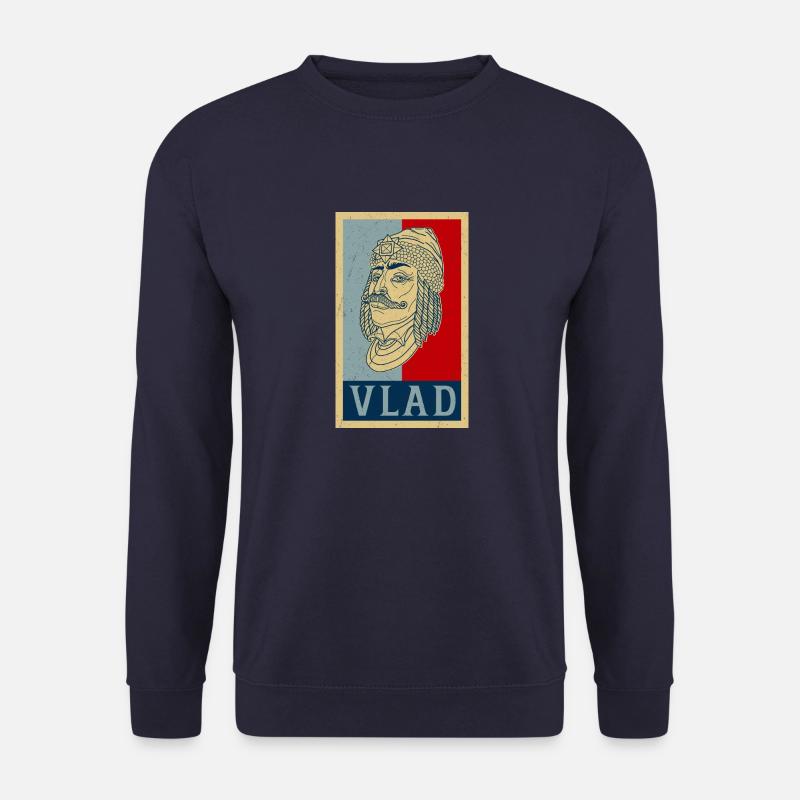 Vlad Tepes Dracula Vampir Rumänien Spruch - Unisex Pullover - Navy