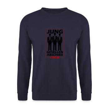Équipe de l’enterrement de vie de garçon - Sweat-shirt Unisexe - marine - Devant - Alina (178cm) & Michal (187cm)