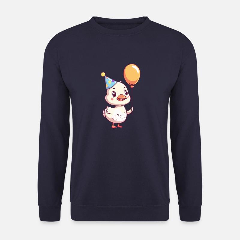 Goose Birthday Comic - Unisex Sweatshirt - navy