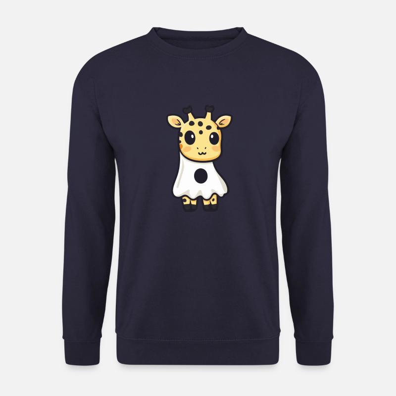 Giraffe Halloween Funny Ghost - Unisex Sweatshirt - navy