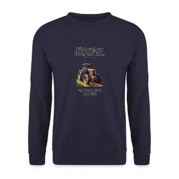 Peasant Protests - Peasant Demo 2024 T-Shirt & Jackets - Unisex Sweatshirt - navy - Front - Alina (178cm) & Michal (187cm)