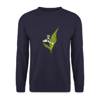 Maiglockchen Elfe - Unisex Pullover - Navy - Vorne - Alina (178cm) & Michal (187cm)