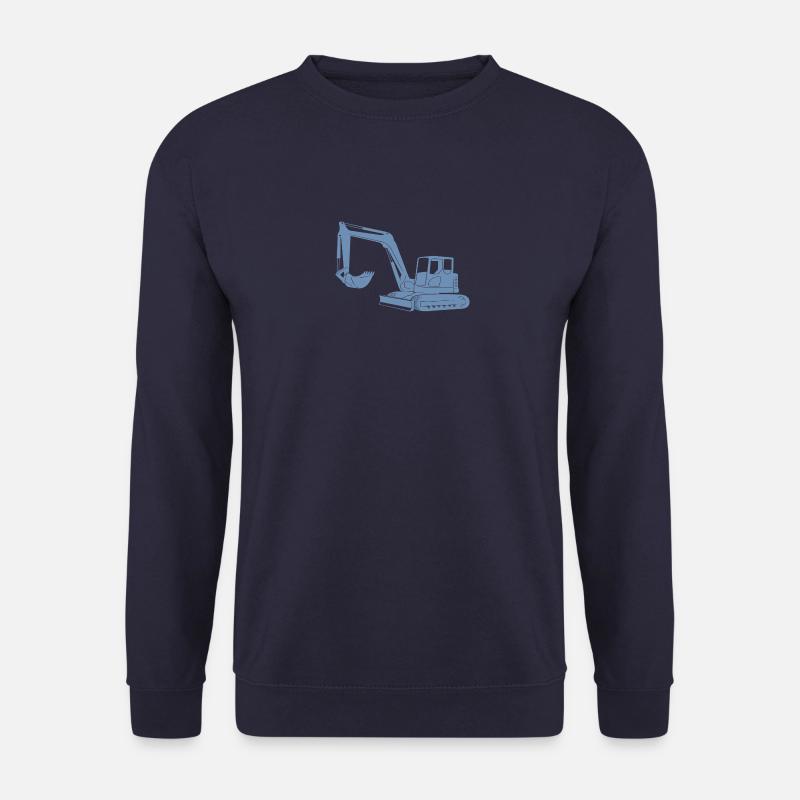 Baggerfahrer Silhouette - Baugeräteführer - Unisex Pullover - Navy