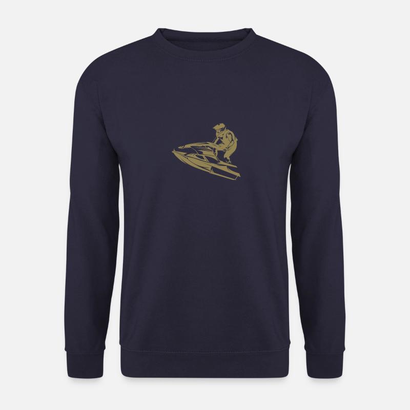 Rasanter Jetski in Silhouette - Unisex Pullover - Navy