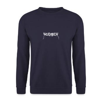 Wolkenbruch Black Metal - Unisex Pullover - Navy - Vorne - Alina (178cm) & Michal (187cm)