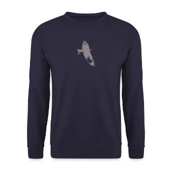 Eagle, falcon, falcon - Unisex Sweatshirt - navy - Front - Alina (178cm) & Michal (187cm)