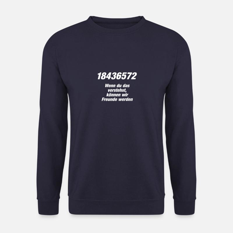 Zuendfolge V8 weiss - Unisex Pullover - Navy