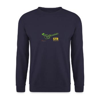 STR stuttgart gg - Unisex Pullover - Navy - Vorne - Alina (178cm) & Michal (187cm)