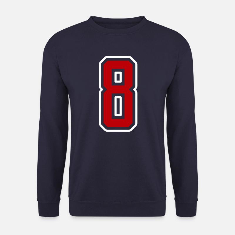 8 Zahl symbol - Unisex Pullover - Navy