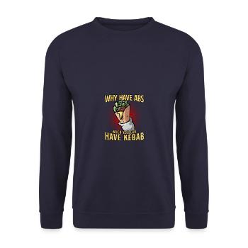 kebab - Unisex Sweatshirt - navy - Front - Alina (178cm) & Michal (187cm)
