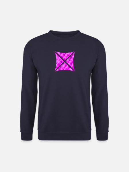 Abstract Polygon Design Pink - Unisex Sweatshirt - navy