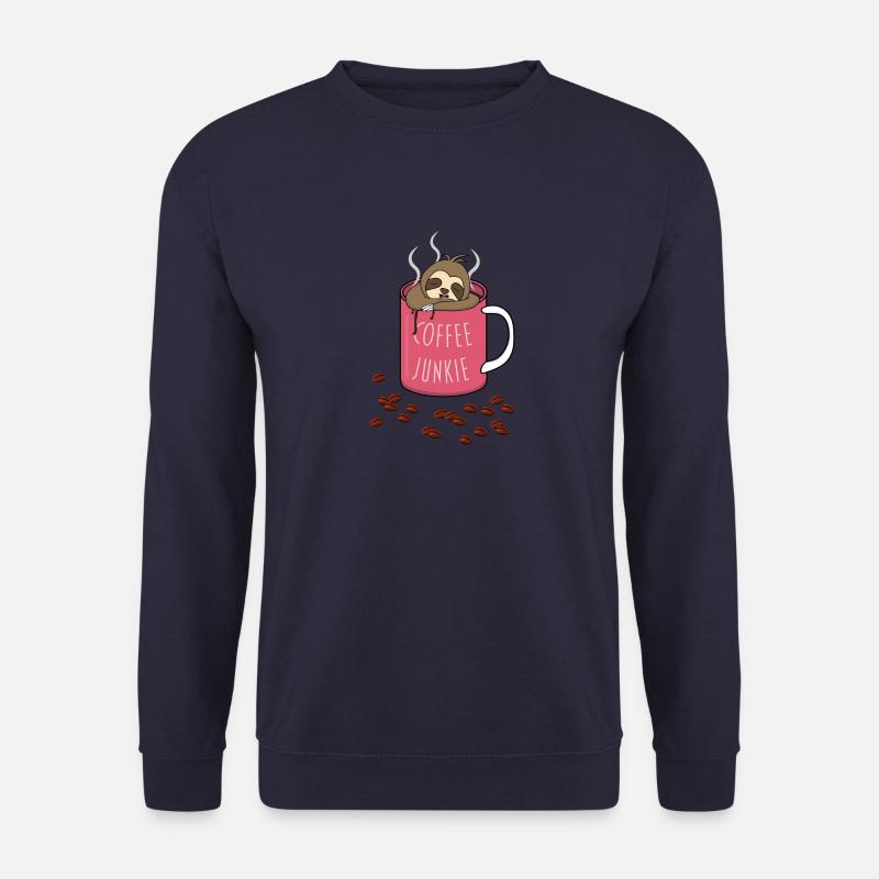 Coffee Junkie - Unisex Pullover - Navy