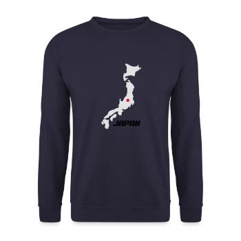 japan3 - Unisex Pullover - Navy - Vorne - Alina (178cm) & Michal (187cm)