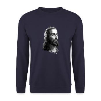 CROIRE. - Sweat-shirt Unisexe - marine - Devant - Alina (178cm) & Michal (187cm)