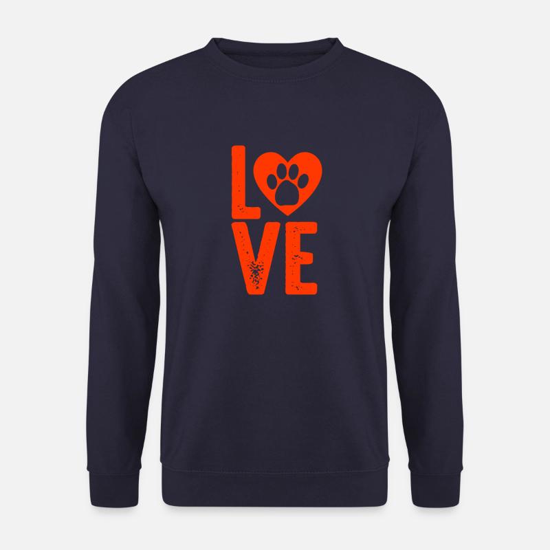 love dogs - Unisex Pullover - Navy