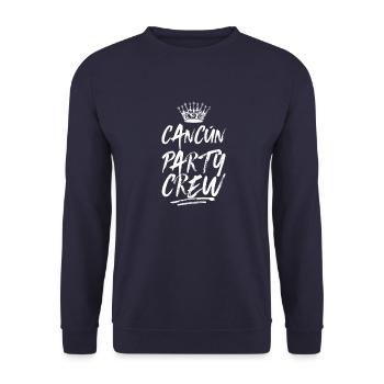 Dicton de l’équipe de la fête de Cancun - Sweat-shirt Unisexe - marine - Devant - Alina (178cm) & Michal (187cm)