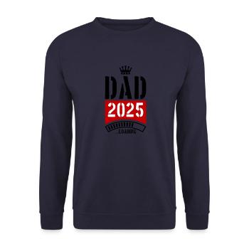 Papa 2025 Chargement Papa - Sweat-shirt Unisexe - marine - Devant - Alina (178cm) & Michal (187cm)