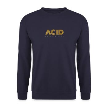 ACID Machine Love - Unisex Pullover - Navy - Vorne - Alina (178cm) & Michal (187cm)