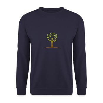 Arbre - Sweat-shirt Unisexe - marine - Devant - Alina (178cm) & Michal (187cm)