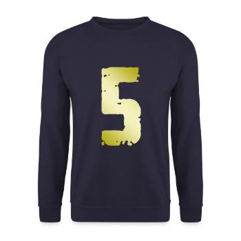 5 Number Vintage - Unisex Sweatshirt - navy - Front - Alina (178cm) & Michal (187cm)