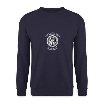 Wikinger Valhalla | Thor | Odin | VIKINGS Ragnar - Unisex Pullover - Navy - Vorne - Alina (178cm) & Michal (187cm)