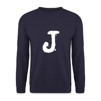 J - Unisex Pullover - Navy - Vorne - Alina (178cm) & Michal (187cm)