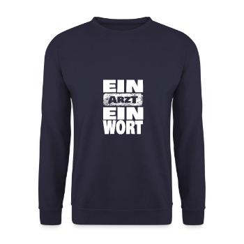 doctor - Unisex Sweatshirt - navy - Front - Alina (178cm) & Michal (187cm)