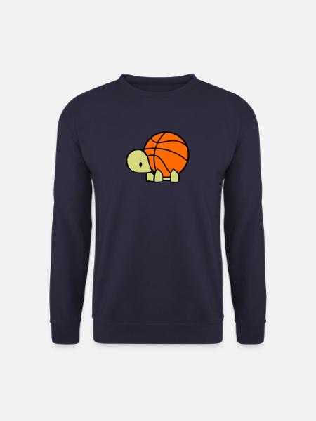 Basketball Schildkröte Baller Reptil Geschenk - Unisex Pullover - Navy