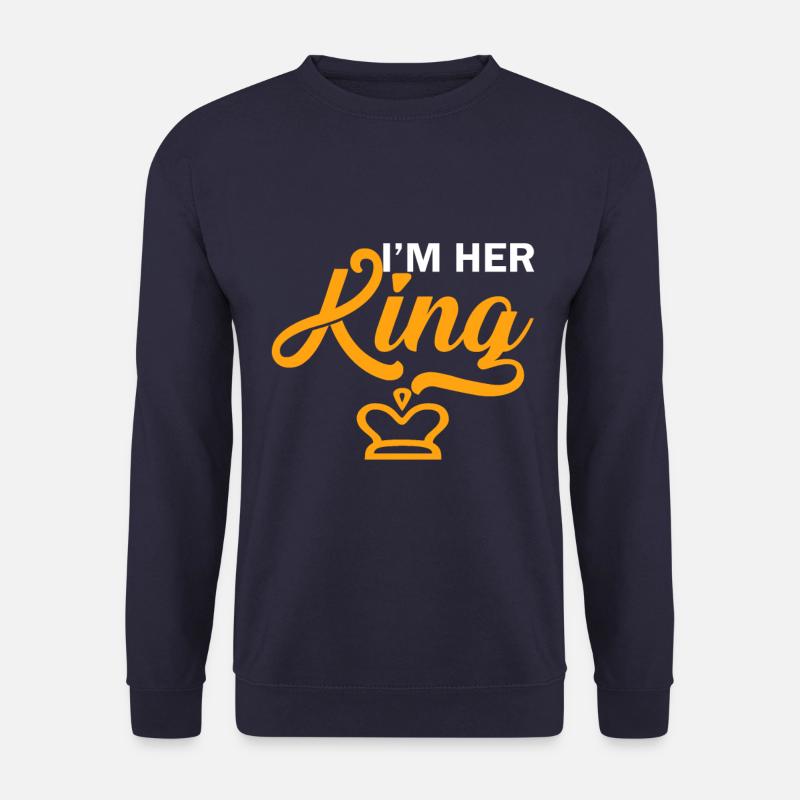 Beziehung King Prinz Geschenk Liebe Paar - Unisex Pullover - Navy