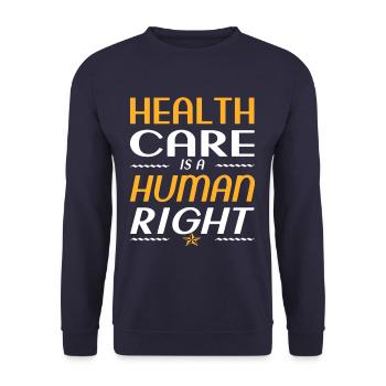 Soins de santé sains - Sweat-shirt Unisexe - marine - Devant - Alina (178cm) & Michal (187cm)