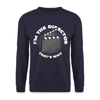 theatre - Unisex Sweatshirt - navy - Front - Alina (178cm) & Michal (187cm)