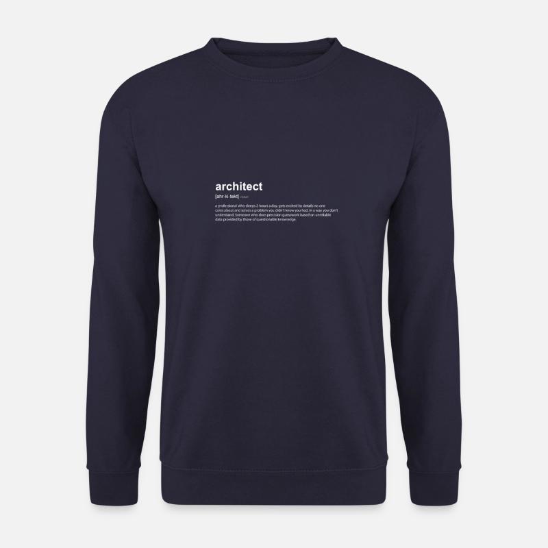 Architect Architekt Lustige Definition Englisch - Unisex Pullover - Navy
