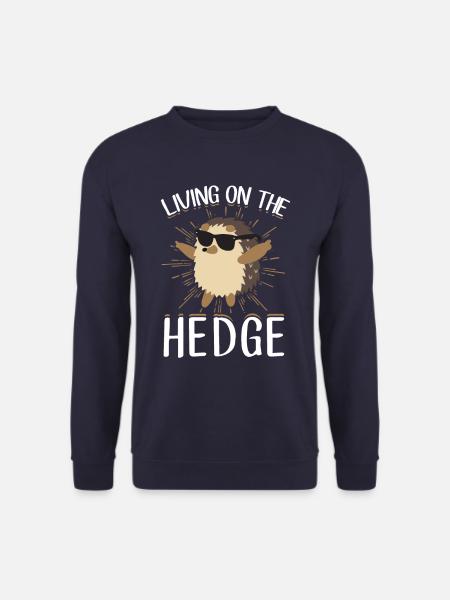 Leben auf der Hecke Niedlicher Igel - Unisex Pullover - Navy