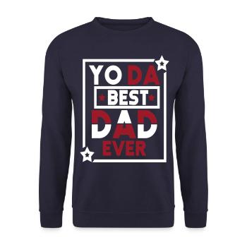 Meilleur papa jamais - Sweat-shirt Unisexe - marine - Devant - Alina (178cm) & Michal (187cm)