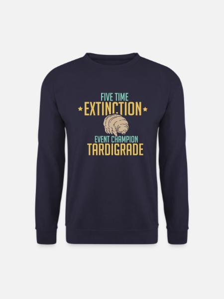 MIKROBIOLOGIE Five Time Extinction Tardigrade - Unisex Pullover - Navy