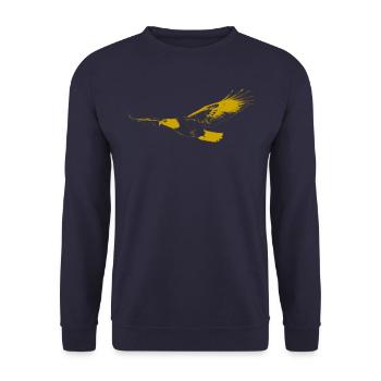 L'aigle royal - Sweat-shirt Unisexe - marine - Devant - Alina (178cm) & Michal (187cm)