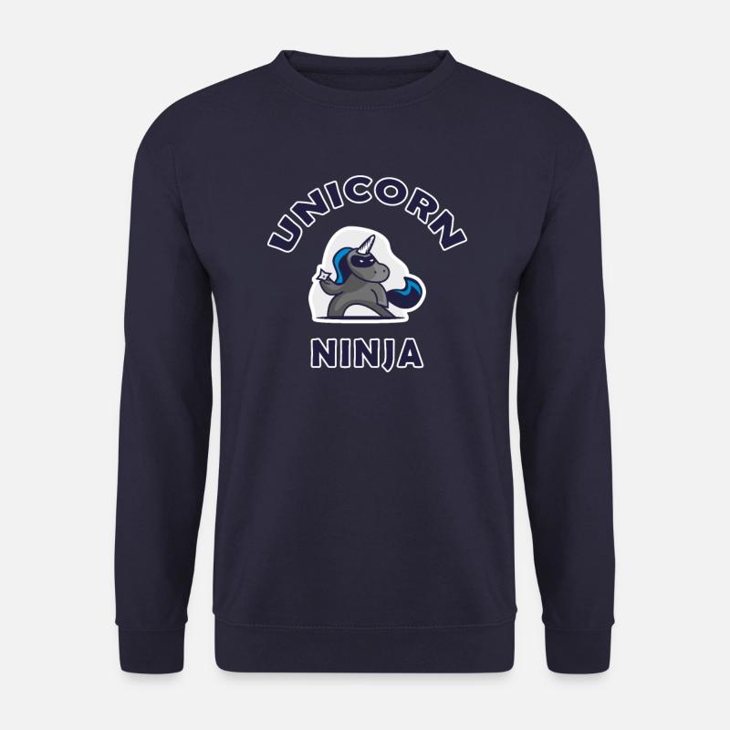 Lustige Einhorn Ninja für Kampfkunst Liebhaber - Unisex Pullover - Navy