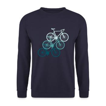 Racer - Unisex Sweatshirt - navy - Front - Alina (178cm) & Michal (187cm)