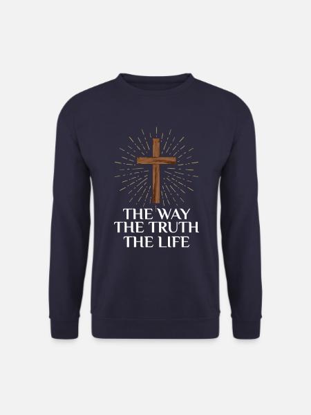 Jesus weg wahrheit leben - Unisex Pullover - Navy