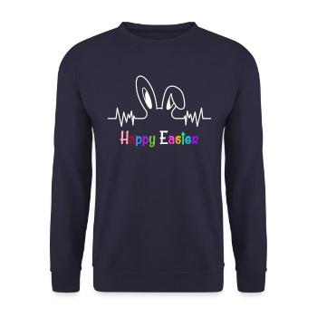 Pâques - Sweat-shirt Unisexe - marine - Devant - Alina (178cm) & Michal (187cm)