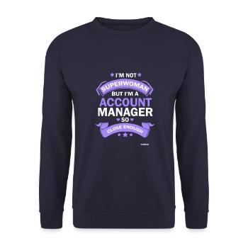 Comptable Bilan comptabilité bénéfice cadeau - Sweat-shirt Unisexe - marine - Devant - Alina (178cm) & Michal (187cm)