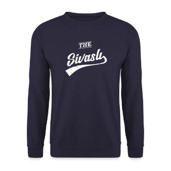 Sivasli 58 Türkiye T-Shirt Memleket Sivas Geschenk - Unisex Pullover - Navy - Vorne - Alina (178cm) & Michal (187cm)