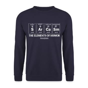 Science research chemistry funny fun gift - Unisex Sweatshirt - navy - Front - Alina (178cm) & Michal (187cm)