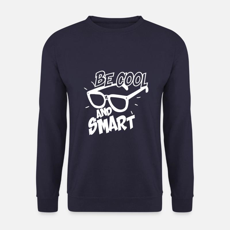 Be Cool And Smart No.8 - Unisex Pullover - Navy
